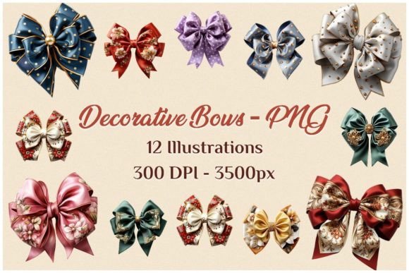 12 Decorative Bows - PNG: Your New Secret Weapon for Instant Charm