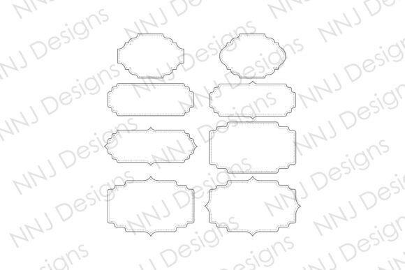 8 Vintage Decorative Frames SVG for Classic Elegance