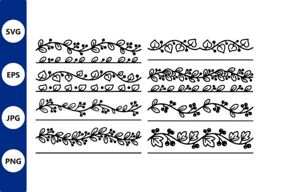 Botanical Vine Borders: Elegant Decorative Lines for Design
