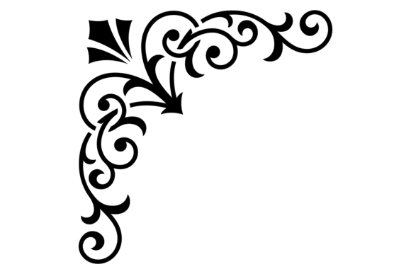 Decorative Vintage Corner: Flourish Eleg for Timeless Design