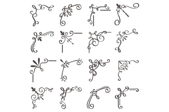 Elegant Scroll Corners: Victorian Design for Modern Brands