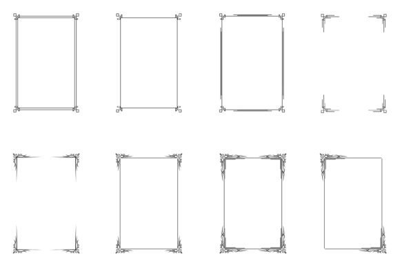 Elevate Projects with Bundle of Decorative Frames. Set 9