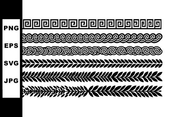 Elevate Your Designs with a Decorative Greek Style Ornamental Border