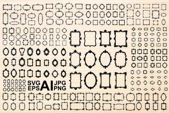 Ornate Black and White Decorative Frames: Elevating Your Design Projects