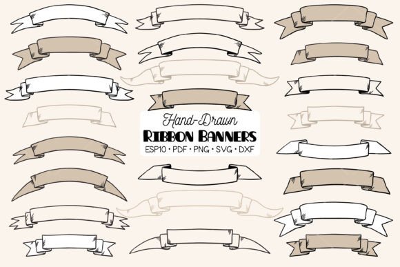 Ribbon Banner, Decorative Vintage Scroll: Crafting Timeless Appeal