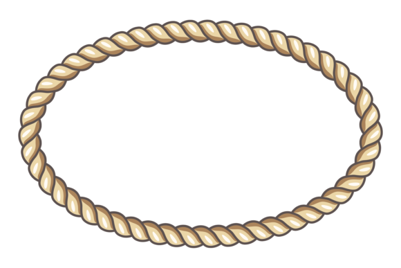 Rope Frame. Decorative Cord. Oval Shape: A Designer's Guide