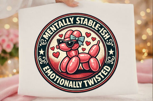 Sarcastic Balloon Dog Mentally Stable: The Design Asset for the Modern Era