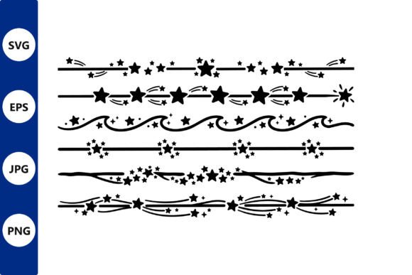 Star Border Pack: Decorative Lines for Your Creative Projects
