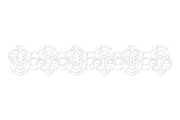The Allure of Horizontal Lace Strip White Decorative